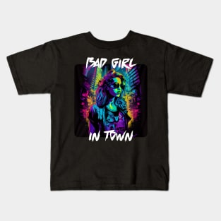 Bad Girl In Town 14 Kids T-Shirt